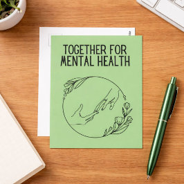 Cartão Postal Together For Mental Health