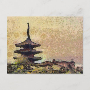 Cartão Postal Toji Tower Art