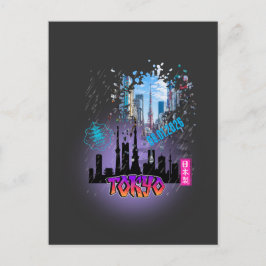 Cartão Postal Tokyo City Travel Postcard