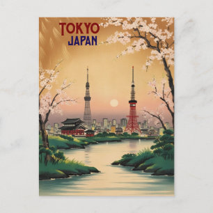 Cartão Postal Tokyo Japan Vintage Viagem
