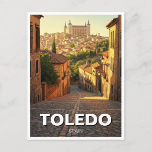 Cartão Postal Toledo Espanha Alcazar Viagem