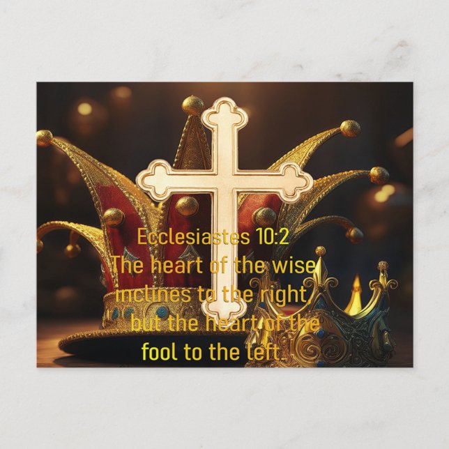 Cartão Postal Tolo vs. Sábio (Frente)