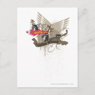 Cartão Postal Tom and Jerry Custome Wheels