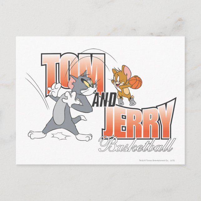 Cartão Postal Tom e Jerry Basbol 3 (Frente)