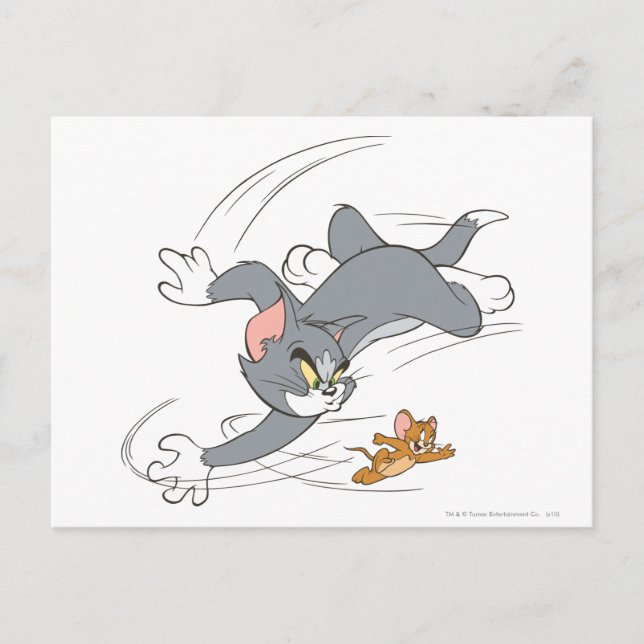 Cartão Postal Tom e Jerry Chase Virar (Frente)