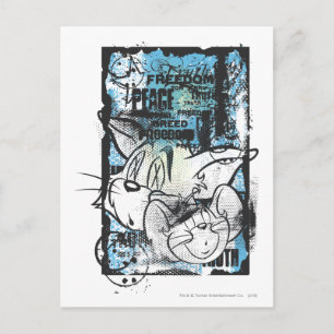 Cartão Postal Tom e Jerry Grimey
