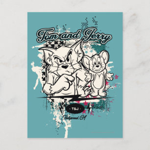 Cartão Postal Tom e Jerry Hollywood CA