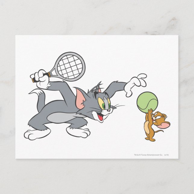 Cartão Postal Tom e Jerry Tênis Stars 2 (Frente)