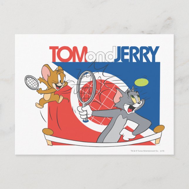 Cartão Postal Tom e Jerry Tênis Stars 4 (Frente)