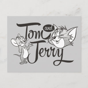 Cartão Postal Tom e Jerry Tom e Jerry que olha doce