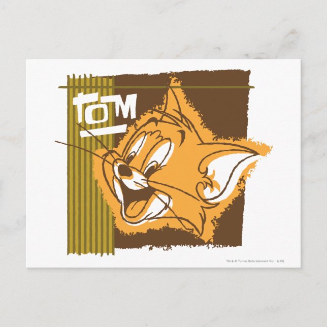 Cartão Postal Tom Happy Face (Frente)