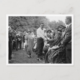 Cartão Postal Tom Mix Na Casa Branca