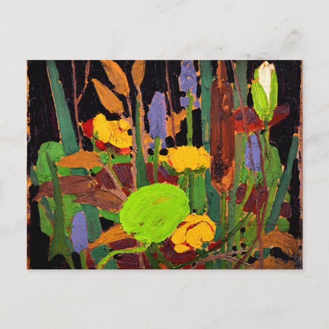 Cartão Postal Tom Thomson - Flores de Água (Frente)