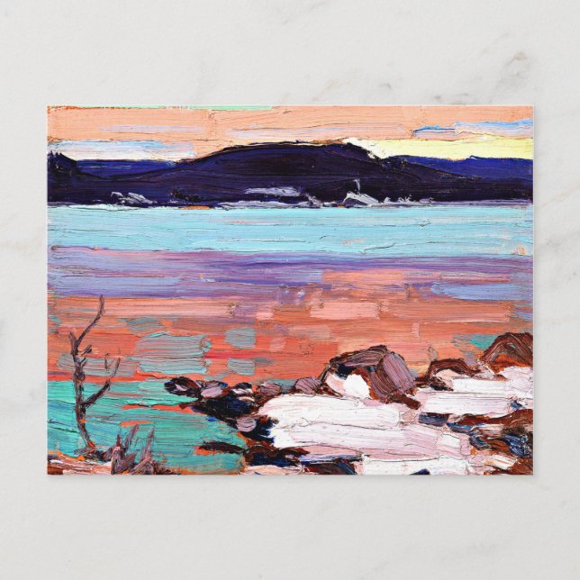 Cartão Postal Tom Thomson - Paisagem com neve (Frente)