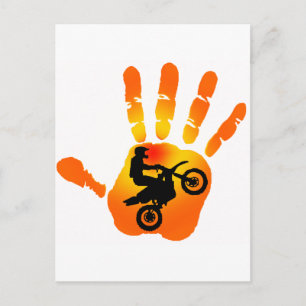Cartão Postal Tomada de Escape da Moto