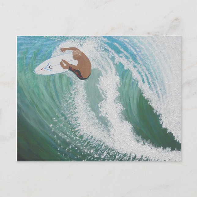Cartão Postal Tomando uma Onda (Frente)