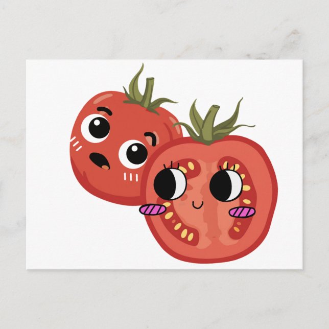 Cartão Postal Tomate em Adoração  (Frente)