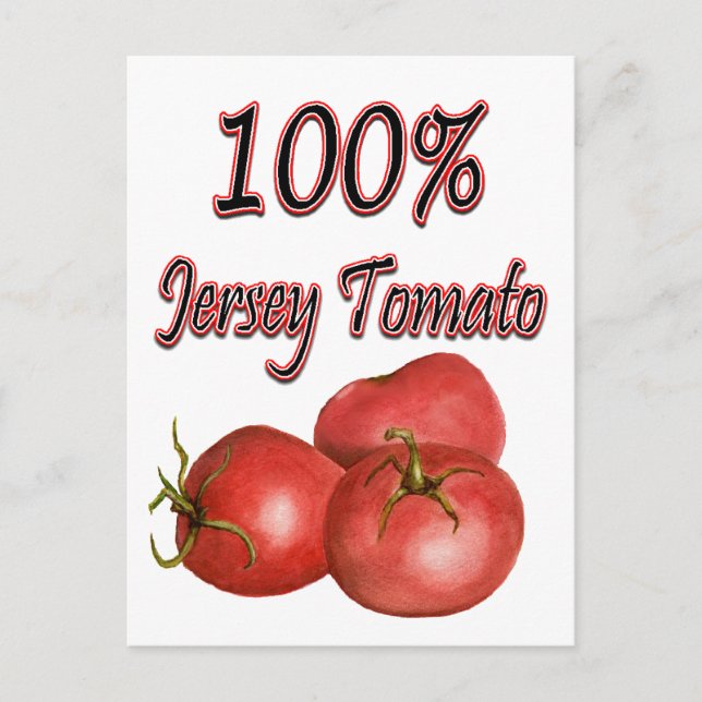 Cartão Postal Tomate Jersey 100% (Frente)