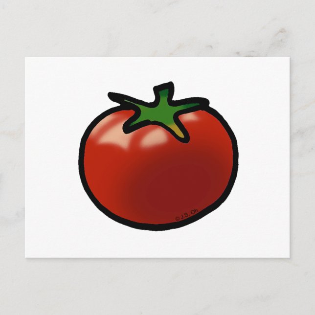 Cartão Postal Tomate vermelho (Frente)