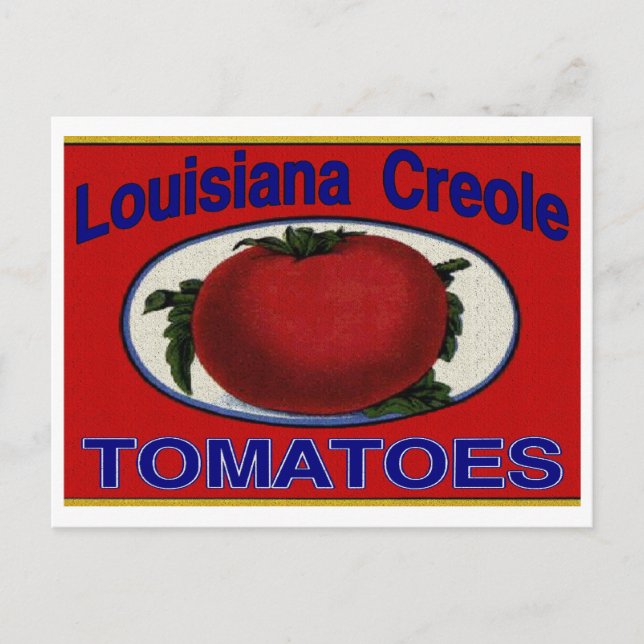 Cartão Postal Tomates da Louisiana Creole (Frente)