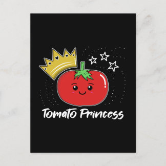 Cartão Postal Tomato Princess - Cute Kawaii Tomato T-Shirt
