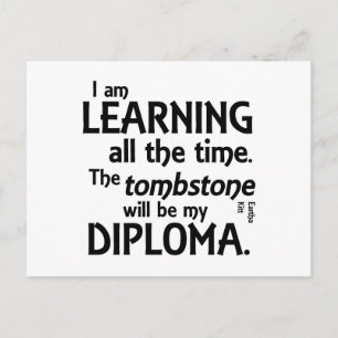 Cartão Postal Tombstone Diploma