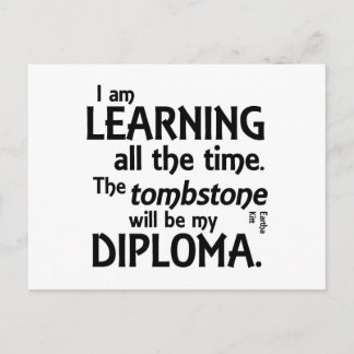 Cartão Postal Tombstone Diploma