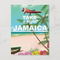 Tome um Voo! Jamaica Cartaz de férias retrô