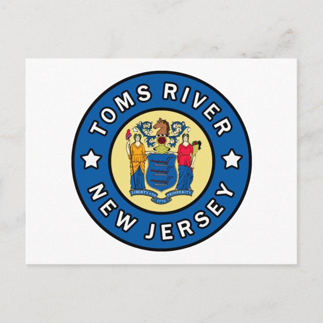 Cartão Postal Toms River Nova Jersey (Frente)