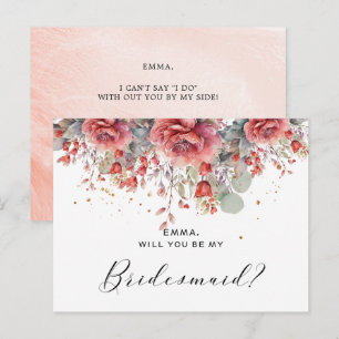 Cartão Postal Tonalidade de Rosa Bege Rosado   Damas de Honra Az