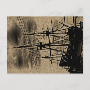 Cartão postal Tonelado para o navio Mayflower