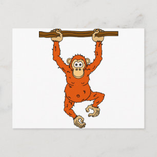 Cartão Postal Tongo Chimp