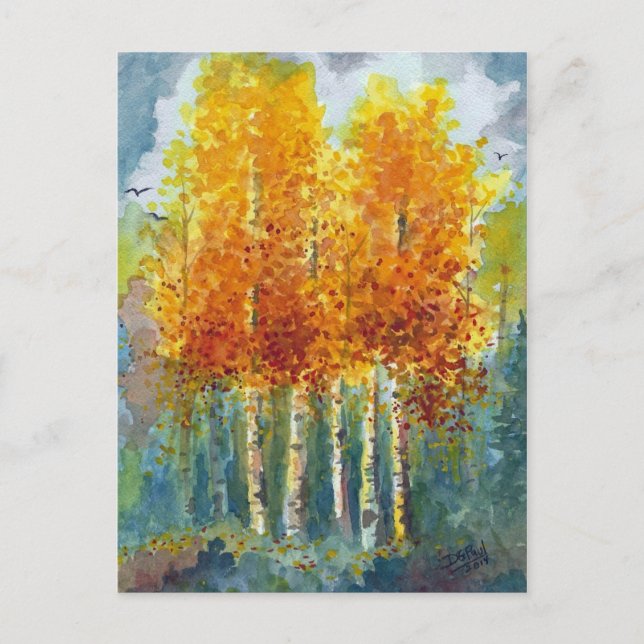 Cartão Postal Tons de Outono (Frente)