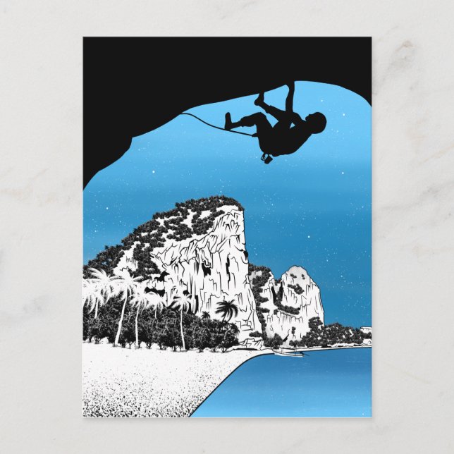 Cartão Postal Tonsai Beach Subindo na Tailândia (Frente)