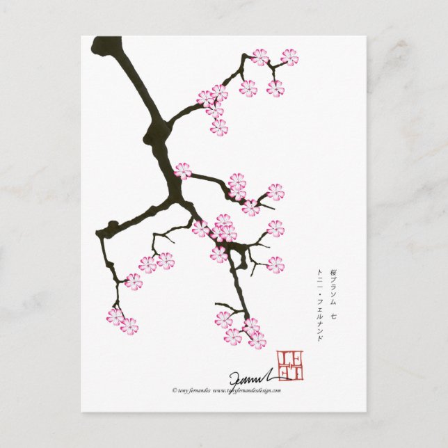 Cartão Postal Tony Fernandes sakura sorte 7 (Frente)