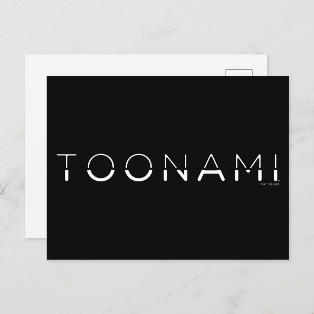 Cartão Postal Toonami Split Font Logo (Frente/Verso)