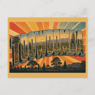 Cartão Postal Toowoomba Queensland Austrália Cidade Jardim Vinta