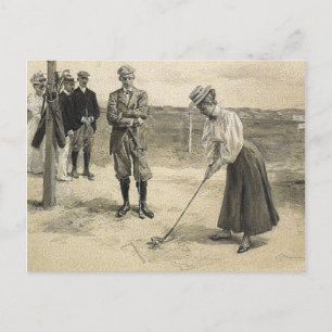 Cartão Postal TOP Golf Girl