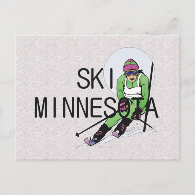 Cartão Postal TOP Ski Minnesota (Frente)
