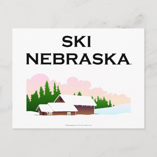 Cartão Postal TOP Ski Nebraska (Frente)