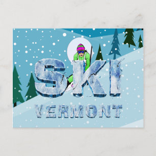 Cartão Postal TOP Ski Vermont
