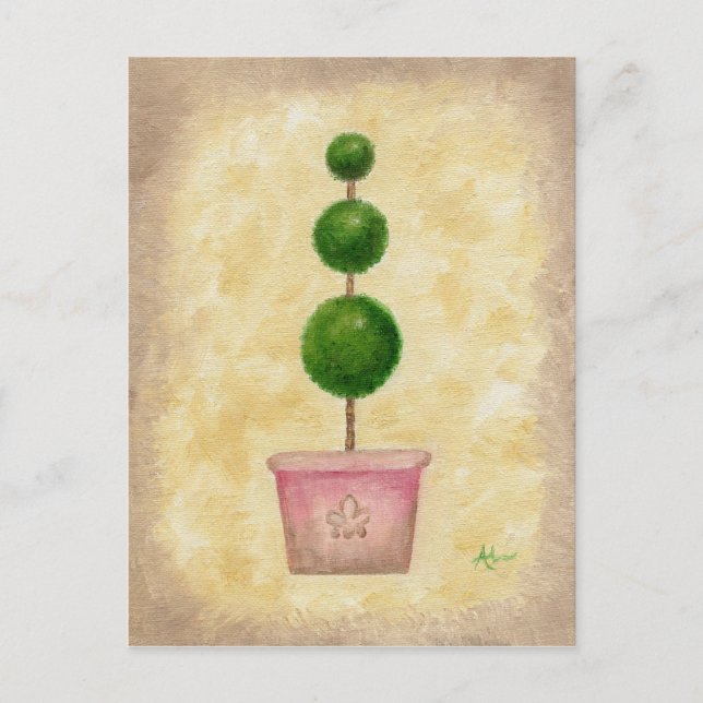 Cartão postal Topiário Globe (Frente)