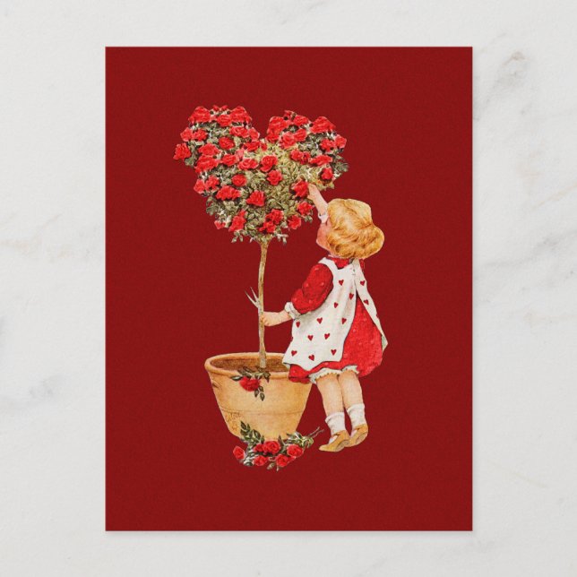 Cartão Postal Tópico em Forma de Coração (Frente)