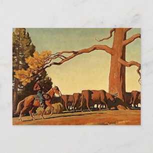 Cartão Postal “Topo da Serra” Arte Ocidental por Maynard Dixon