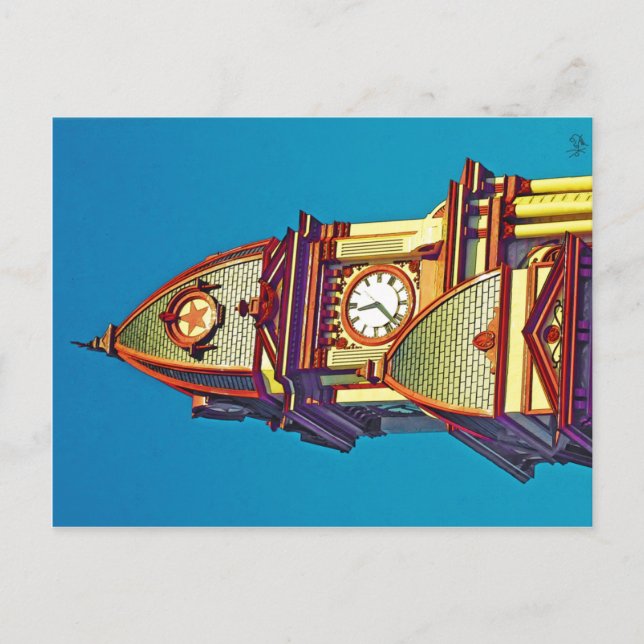 Cartão Postal Topo Do Tribunal De Caldwell County, Lockhart, TX. (Frente)