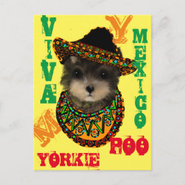 Cartão Postal Topo do Yorkie Poo