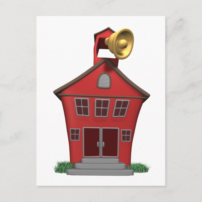 Cartão Postal Toque de célula escolar (Frente)