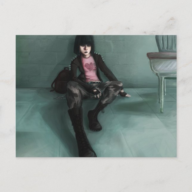 Cartão Postal Toque de rosa (Frente)