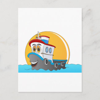 Cartão Postal Toque de Tug Boat