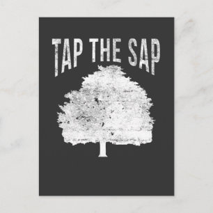Cartão Postal Toque no Sap for Maple Syrup Tree Maple Sugarle